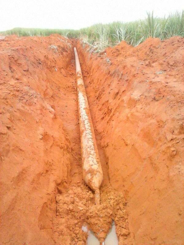 Perfuração de solo encamisada